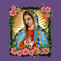 Lady Of Guadalupe Portrait Vintage Hoodie | Teevron