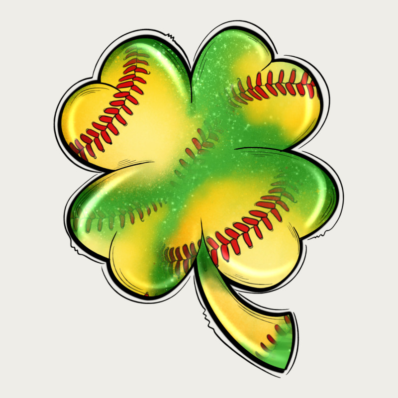 St. Patrick's Day Clover Softball Zipper Hoodie by Artiststas | Teevron
