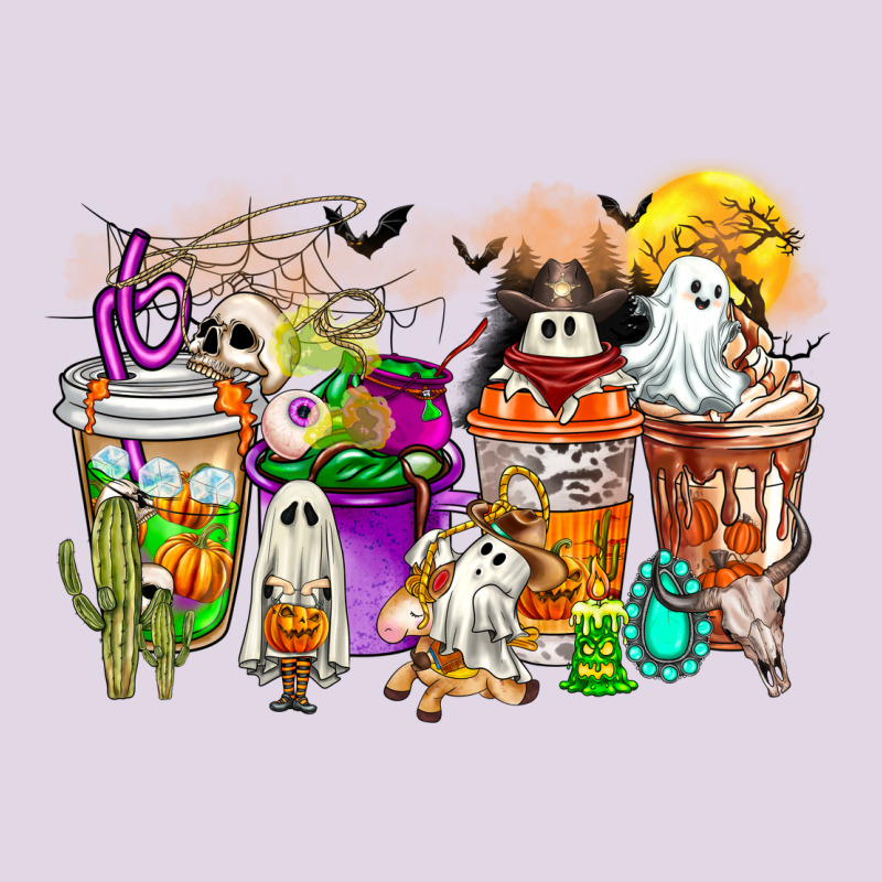 Halloween Western Boo Coffee Cups Classic Tee by CowhideDigitalArt | Teevron