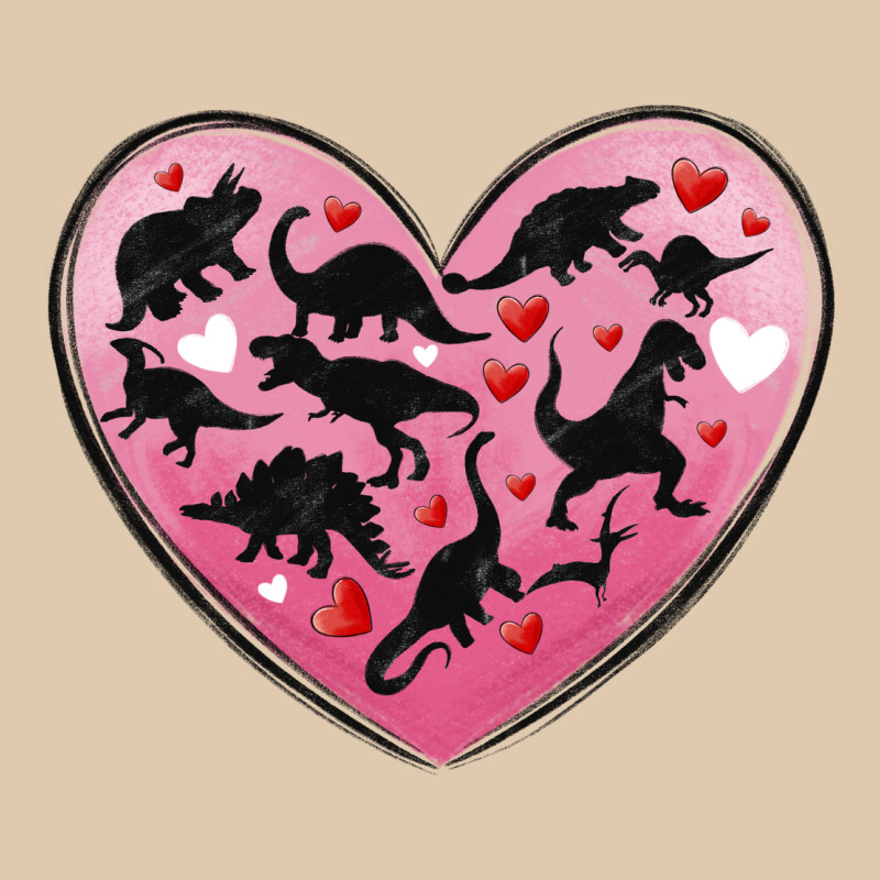 Dinosaur Valentine Heart Heavyweight Sweatshirt by MaliasSmallBusiness | Teevron