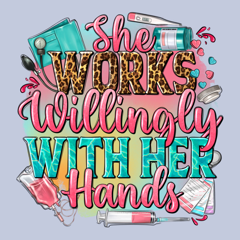 She Works Willingly With Her Hands Long Sleeve Tee by NancyCooperArtShop | Teevron
