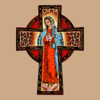 Lady Of Guadalupe Leopard Cross Vintage Hoodie | Teevron