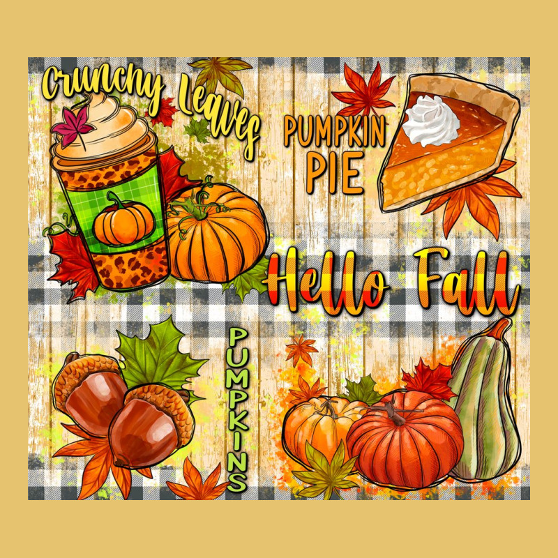 Hello Fall Pumpkins Premium Sweatshirt by NancyCooperArtShop | Teevron