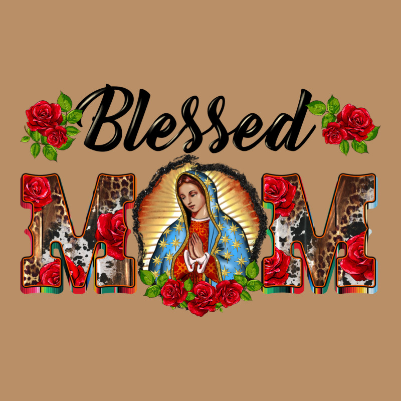 Blessed Mom Lady Of Guadalupe Vintage Hoodie by BarkalooDesign | Teevron