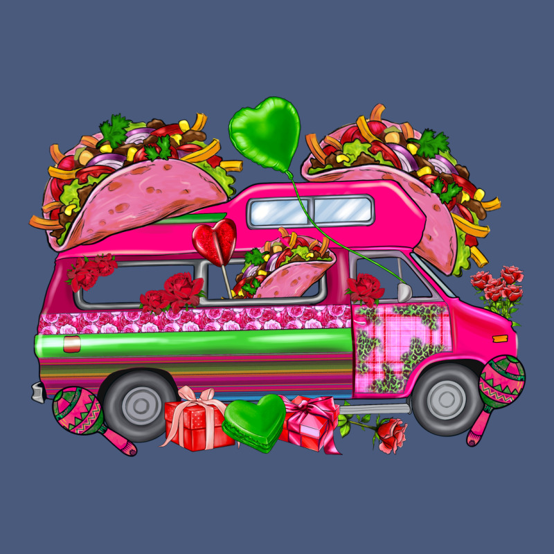 Valentines Day Tacos Truck Vintage Hoodie by NancyCooperArtShop | Teevron