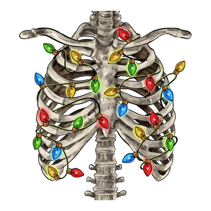Christmas Rib Cage Premium Tee by FaDigitalArtStudio | Teevron