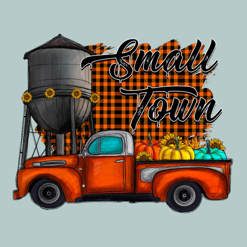 Small Town Fall Heavy Core Tee by CowhideDigitalArt | Teevron