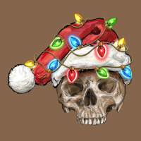 Christmas Skull With Santa Hat Premium Tee | Teevron