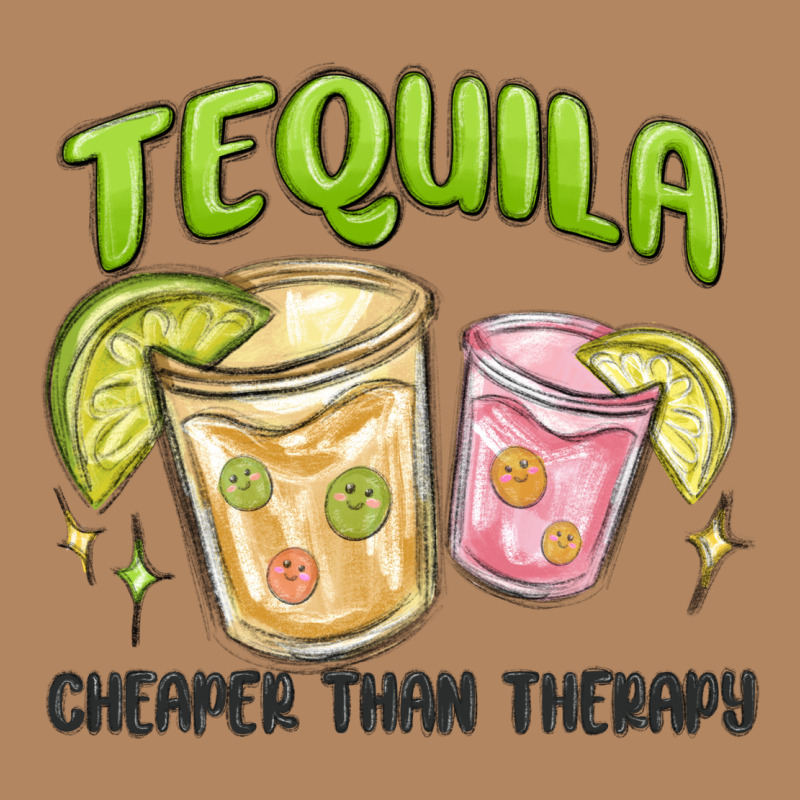 Tequila Cheaper Than Therapy Long Sleeve Tee by MaliasSmallBusiness | Teevron
