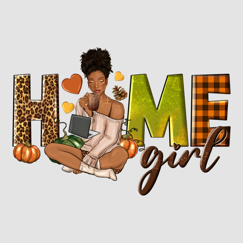 Home Girl Fall Afro Girl Premium Sweatshirt by NancyCooperArtShop | Teevron