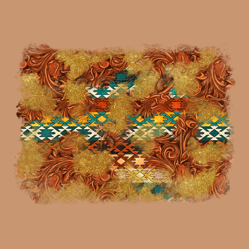 Aztec Background Pattern Western Heavyweight Hoodie by texasbilliewilder | Teevron