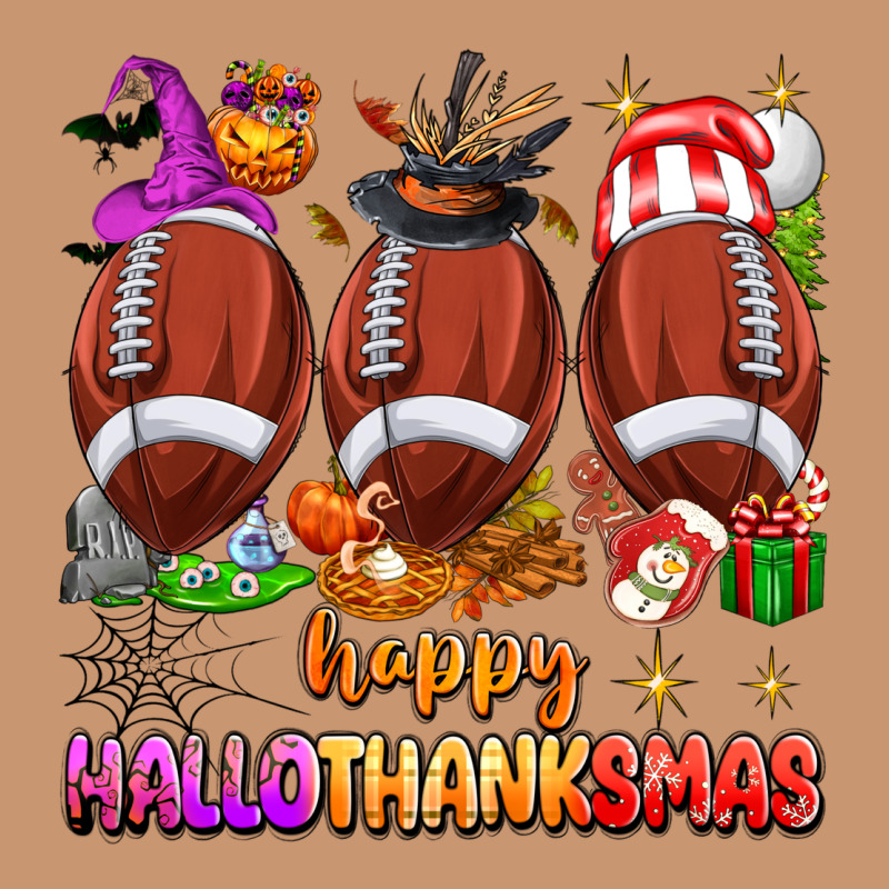 Happy Hallothanksmas Football Heavyweight Hoodie by texasbilliewilder | Teevron
