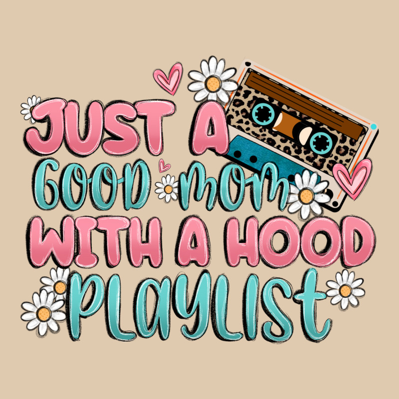 Just A Good Mom With A Hood Playlist Heavyweight Sweatshirt by MaliasSmallBusiness | Teevron