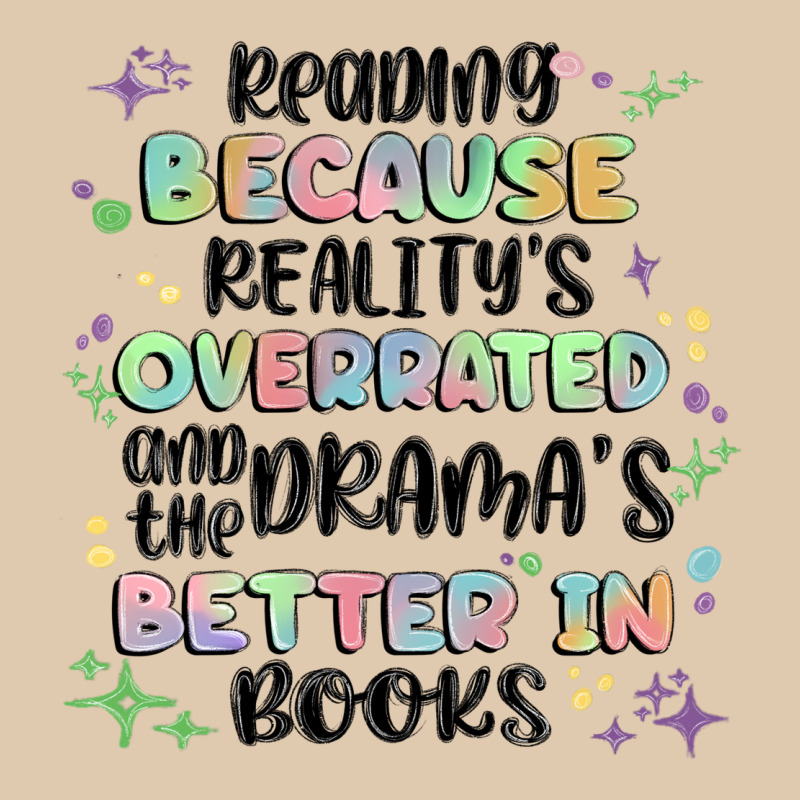 Reading Because Realitys Overrated Heavyweight Sweatshirt by MaliasSmallBusiness | Teevron