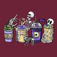 Skeleton Coffee Cups Long Sleeve Tee | Teevron