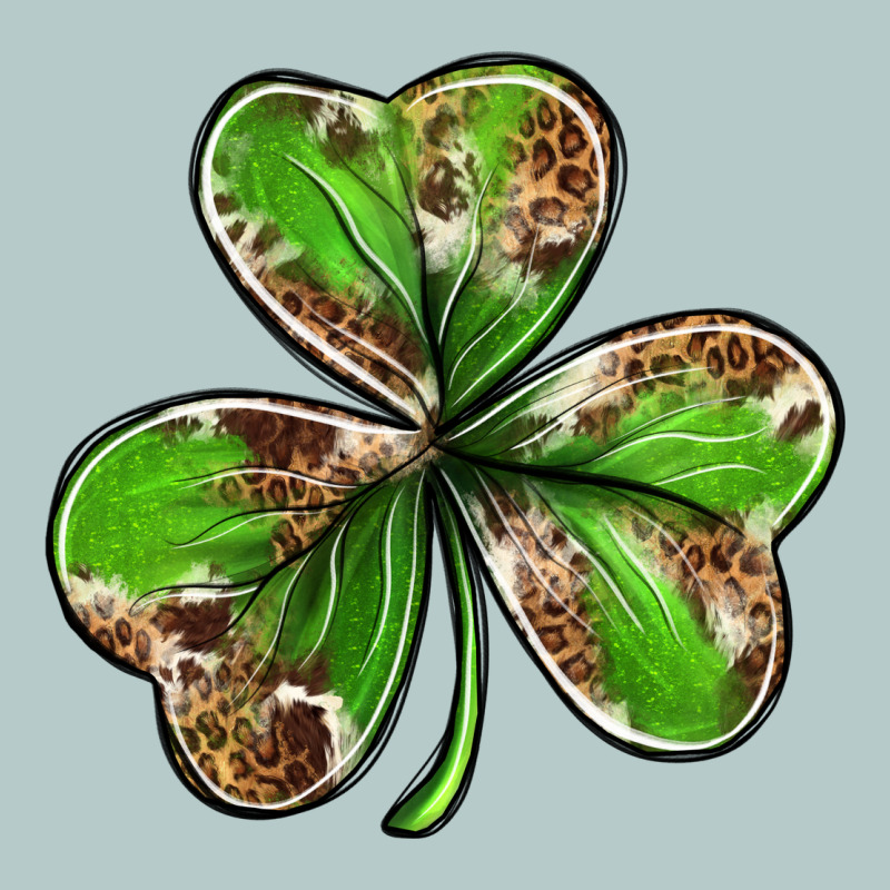 Cowhide Leopard Shamrock 4th Of July Heavy Core Tee by Neo Western | Teevron