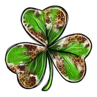 Cowhide leopard shamrock 4th of july | Teevron