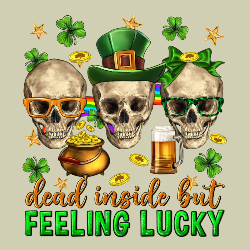 Dead Inside But Feeling Lucky St. Patricks Day Heavy Core Tee by Neo Western | Teevron