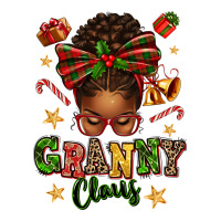 granny claus afro messy bun | Teevron