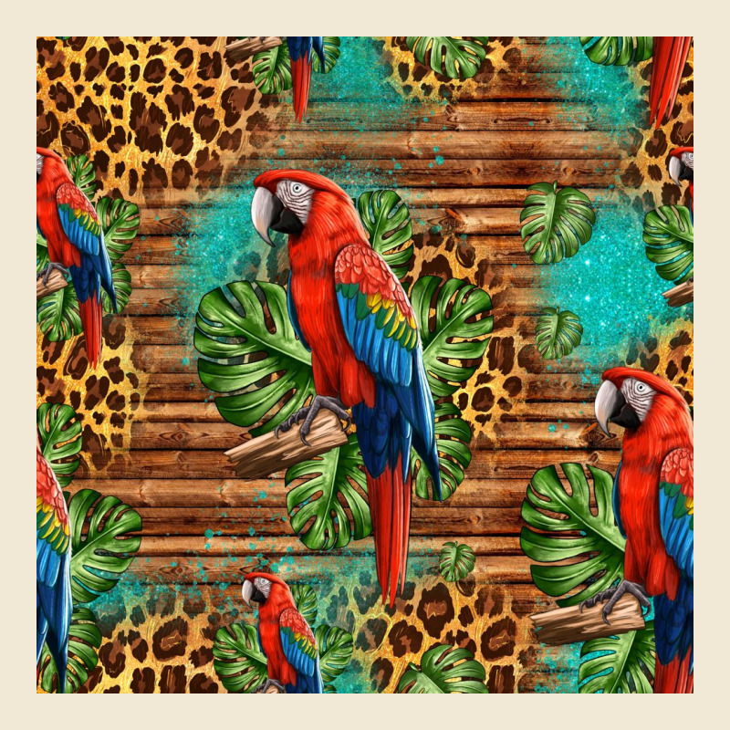Macaw Parrot Seamless Pattern Premium Tee by HRA Design Shop | Teevron