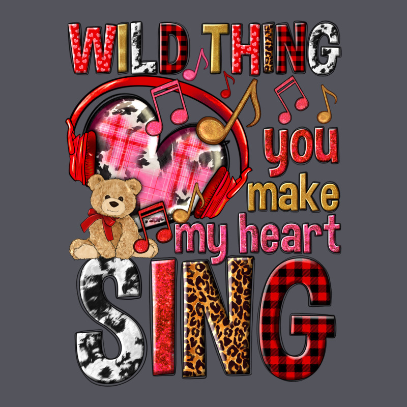 Wild Thing You Make My Heart Sing Vintage Hoodie by NancyCooperArtShop | Teevron