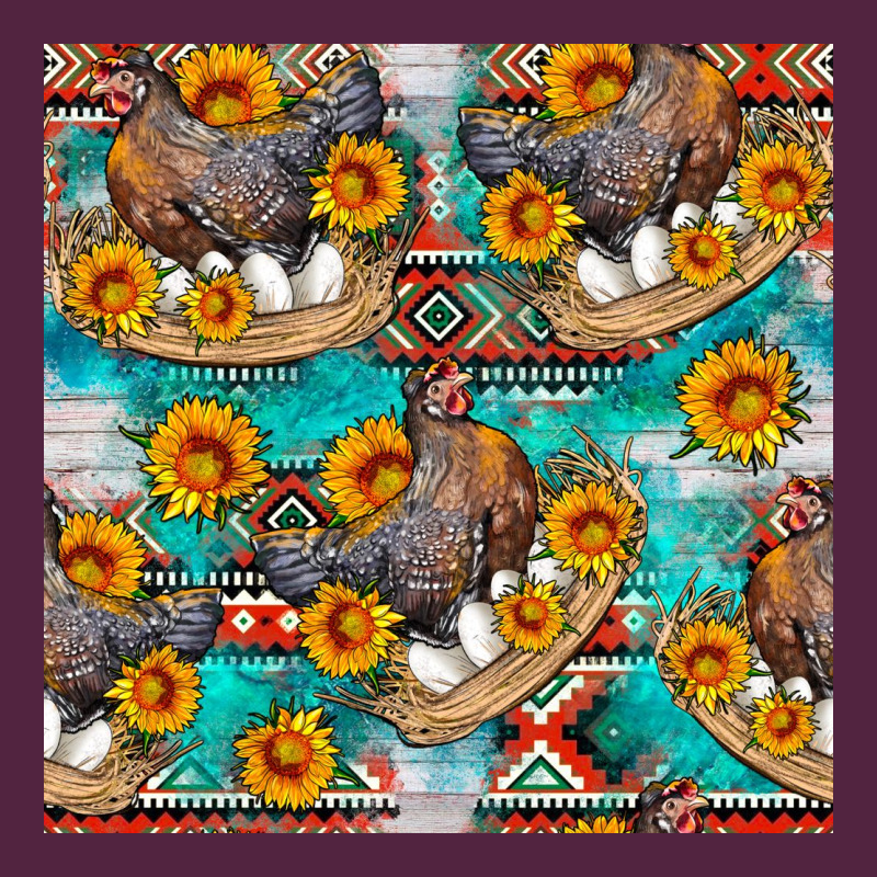 Chicken With Eggs And Sunflowers Seamles Pattern Urban Hoodie by FaDigitalArtStudio | Teevron