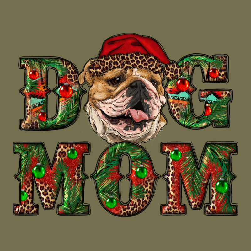 Christmas English Bulldog Mom Vintage Hoodie by RanaPortraitStore | Teevron