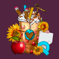 Teacher Cold Drink Frappe With Sunflowers Urban Hoodie | Teevron