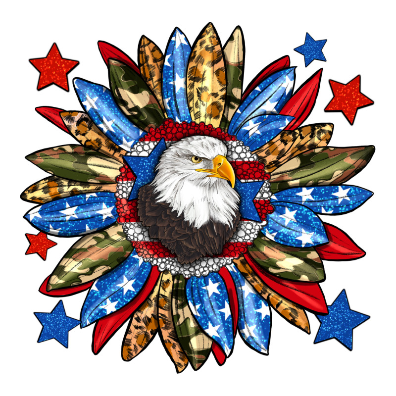 American Flag Sunflower Ladies Tee by Neo Western | Teevron