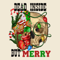 Dead İnside But Merry Human Skull Premium Tee | Teevron