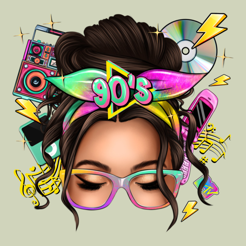 90s Messy Bun Heavyweight Hoodie by texasbilliewilder | Teevron