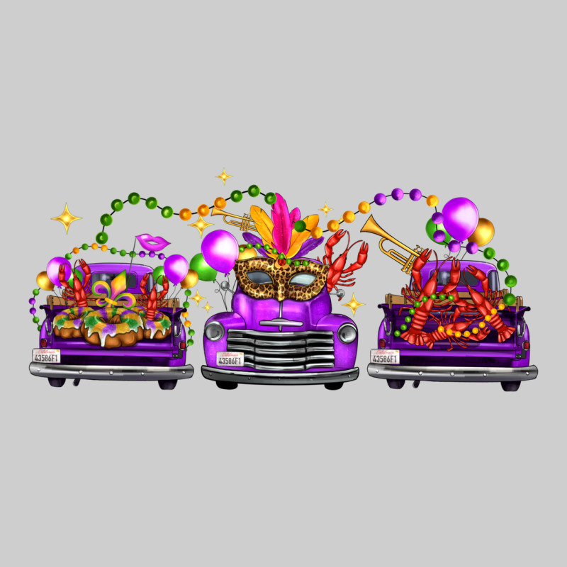 Mardi Gras Farm Trucks Premium Tee by FaDigitalArtStudio | Teevron