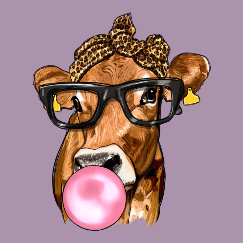Cow Lick With Leopard Bandana Heavyweight Hoodie by texasbilliewilder | Teevron