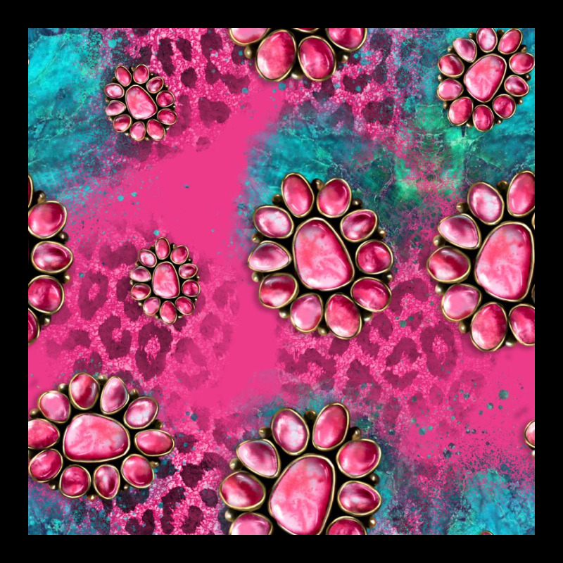 Pink Turquoise Gemstoes Seamless Pattern Premium Tee by HRA Design Shop | Teevron