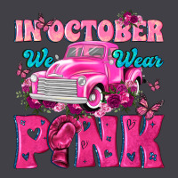 In October We Wear Pink Truck Heavyweight Hoodie | Teevron