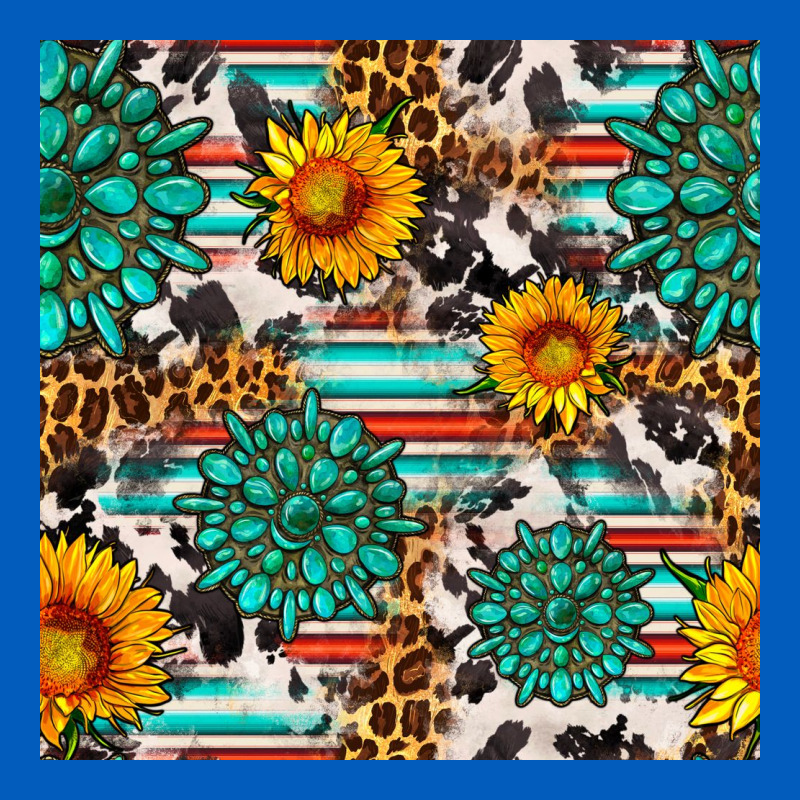 Gemstone Sunflower Cowhide Leopard Seamles Pattern Urban Hoodie by FaDigitalArtStudio | Teevron