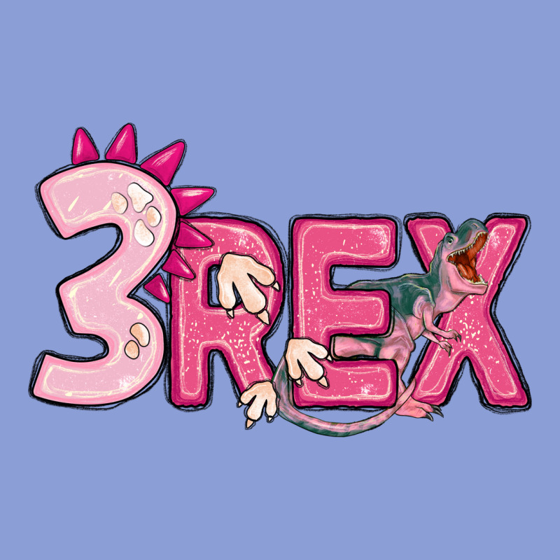 Pink Three Rex Long Sleeve Tee by MaliasSmallBusiness | Teevron