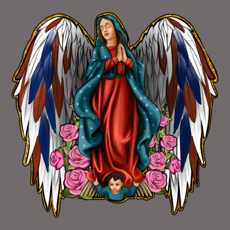 Angel Wing Lady Of Guadalupe 4th Of July Urban Heavy Tee by Jasminsmagicworld | Teevron