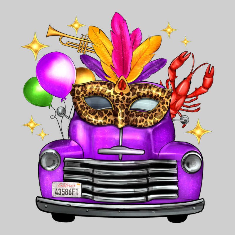 Mardi Gras Truck Leopard Mask Premium Tee by FaDigitalArtStudio | Teevron