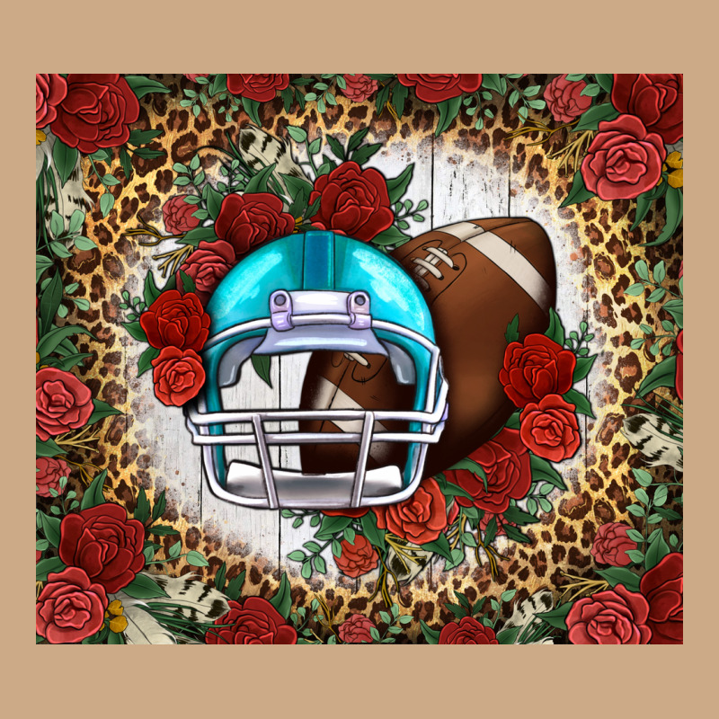 American Football Helmet And Leopard Vintage Hoodie by NancyCooperArtShop | Teevron