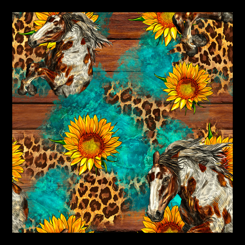 Western Horse And Sunflower Seamless Pattern Urban Hoodie by FaDigitalArtStudio | Teevron