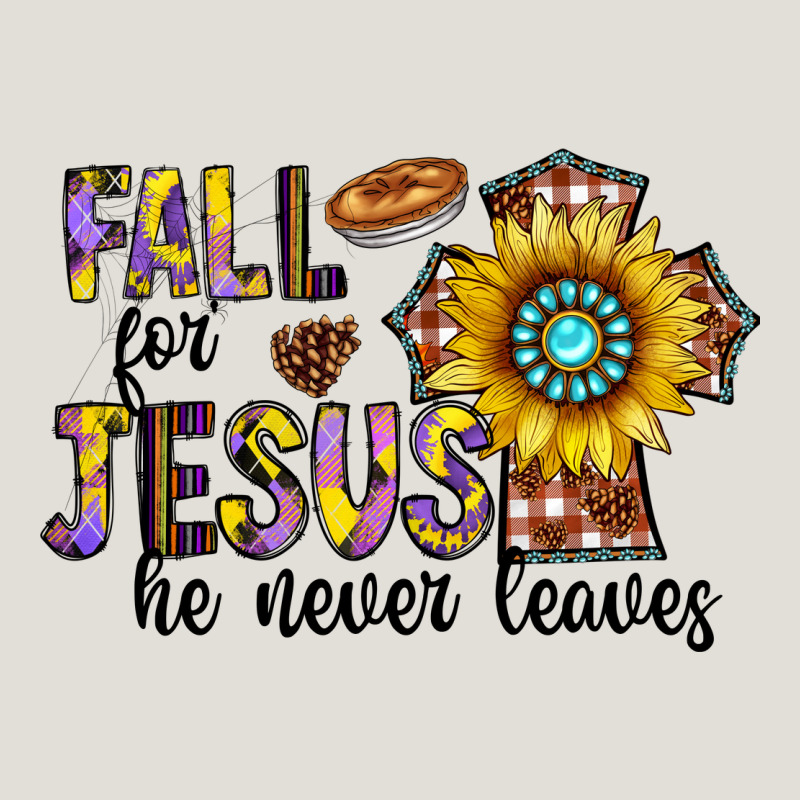 Fall For Jesus He Never Leaves Heavy Core Tee by CowhideDigitalArt | Teevron