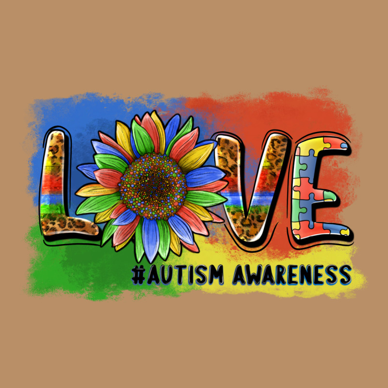 Sunflower Love Autism Awareness Vintage Hoodie by BarkalooDesign | Teevron