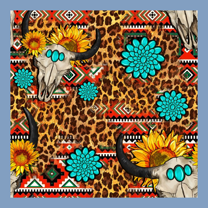 Western Aztec Bull Skull Seamless Pattern Urban Hoodie by FaDigitalArtStudio | Teevron