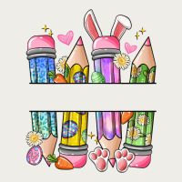 Easter Teacher Pencils Zipper Hoodie | Teevron