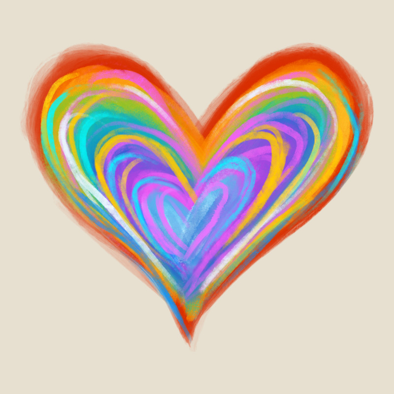 Watercolor Pride Heart Urban Heavy Tee by Jasminsmagicworld | Teevron