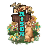 He is risen Bunny Cross Easter Day | Teevron