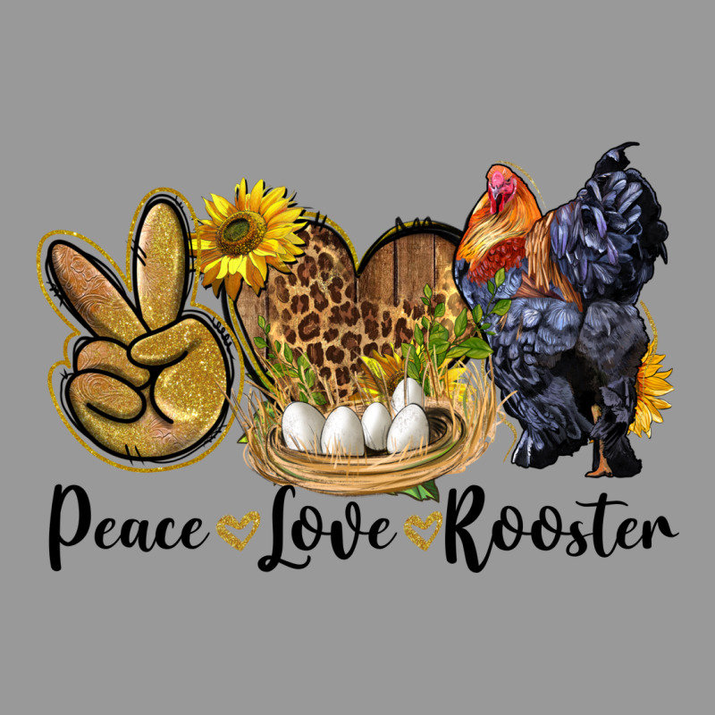 Peace Love Rooster Vintage Hoodie by LillyAllenDesigns | Teevron
