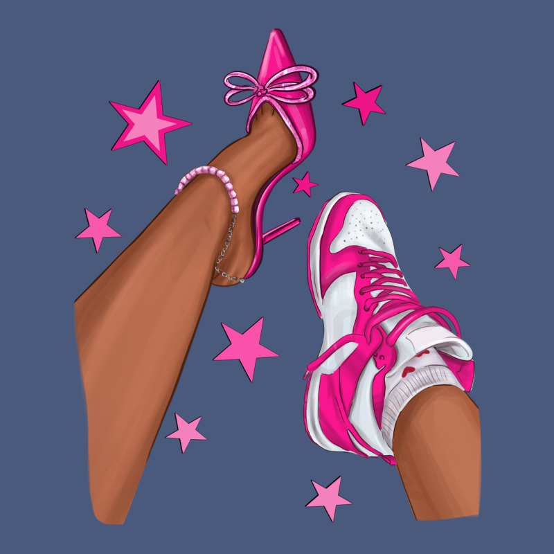 Afro Sneakers And Heels Vintage Hoodie by NancyCooperArtShop | Teevron