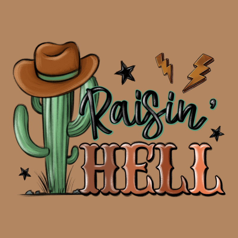 Raisin Hell Cowboy Cactus Long Sleeve Tee by MaliasSmallBusiness | Teevron